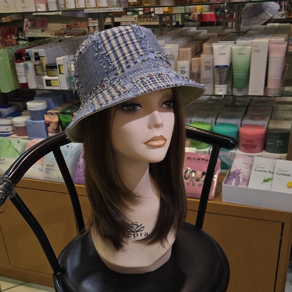 Stylish Blue and Multicolor Bucket Hat